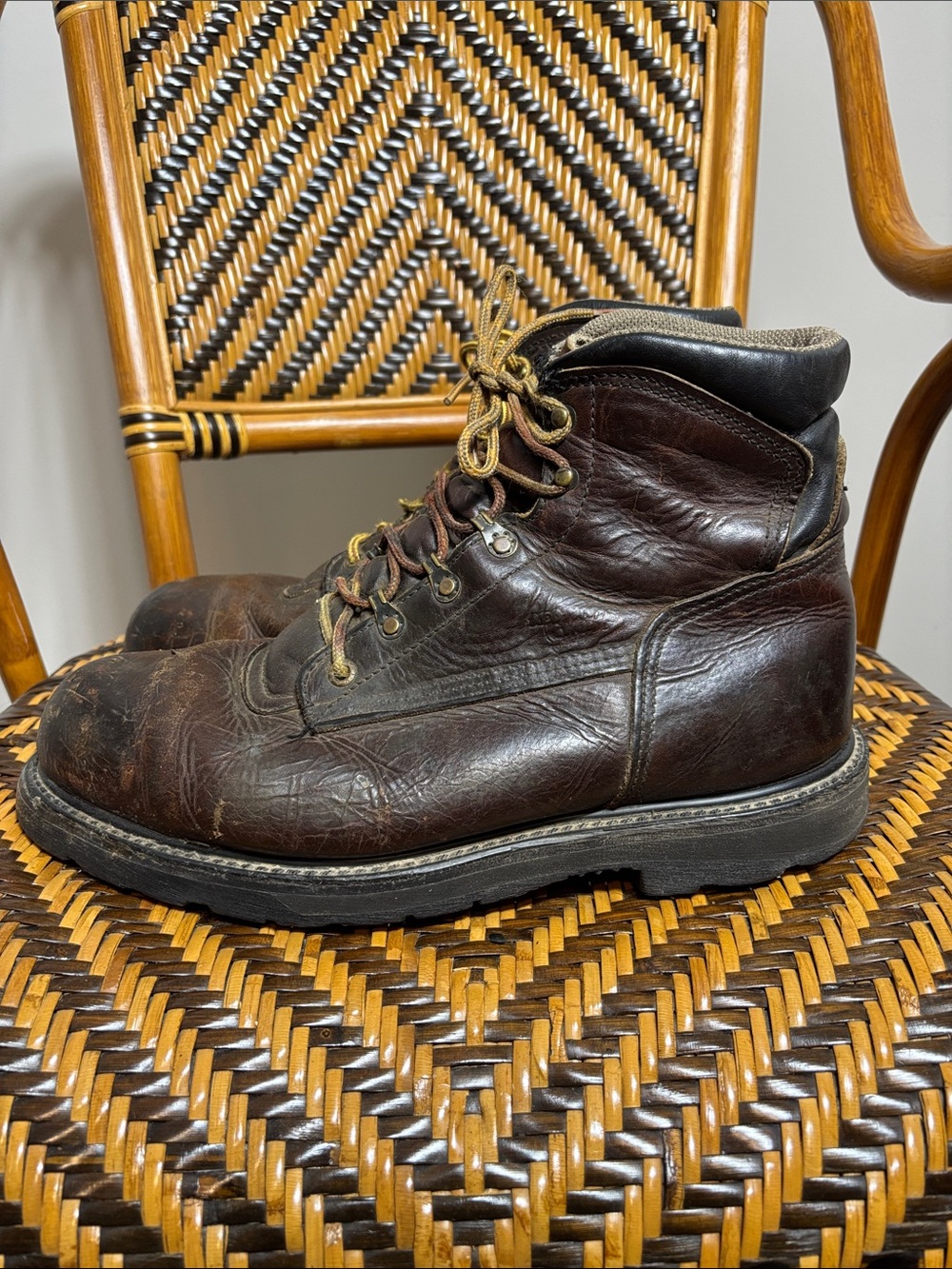VTG Red Wing 2263 Work Boots Mens 10.5 Brown Leather Steel Toe USA